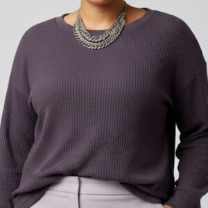 😍 SHOW SPECIAL OLD NAVY purple waffle, weed lightweight sweatshirt, Plus Size XL